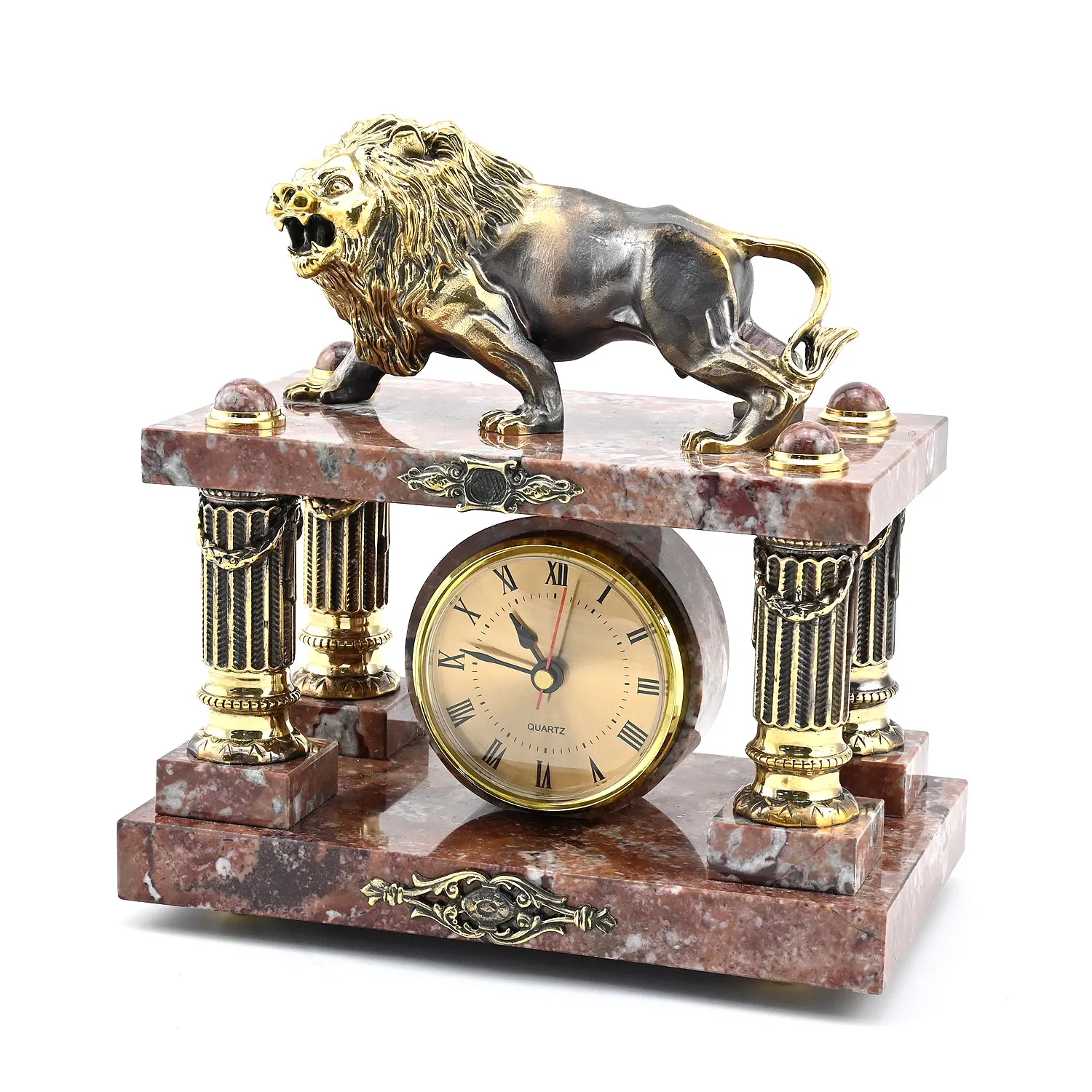 Часы каминные "Лев"